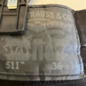 Levi's black Men's Straight Jeans